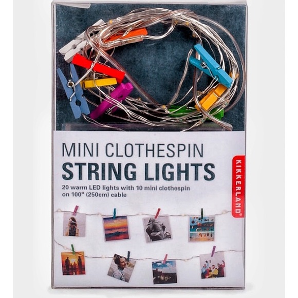 Clothespin String Lights - Picture 1 of 3